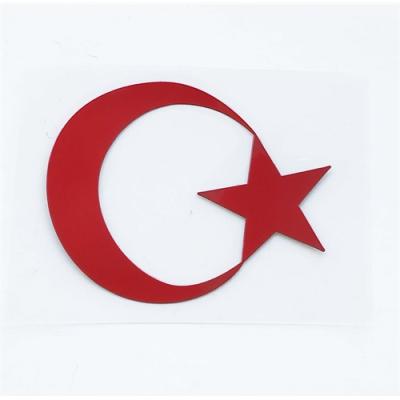 ModaCar 2 Adet İnce Metal Türk Bayrak Sticker 427915