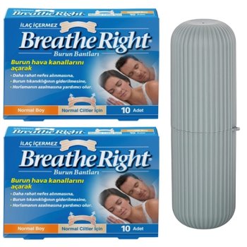 Breathe Right 20 Adet Normal Burun Bandı Saklama Kutu Hediyeli 713199